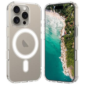 Riff Magsafe силиконовый чехол для Apple iPhone 16 Pro Transparent (RF-MAG-IP16PRO-TR)