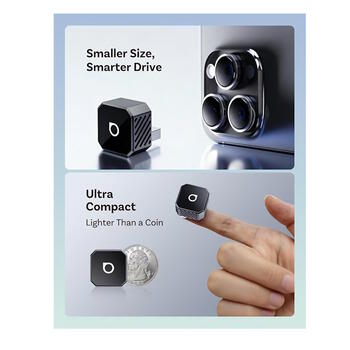 Ottocast T3 Mini Pot bezvadu CarPlay un Android Auto adapteris Silver (CP88-T3-SIL)