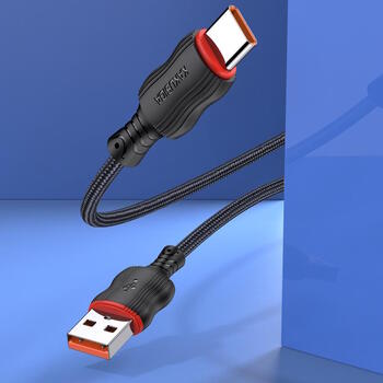 iKaku KSC-807 CHUANDA Быстрый плетеный провод PD20W Type-C для заряда и передачи данных 1m (KSC-807/TYPEC-BK)