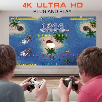 Riff P30MAX Portatīvais Videoprojektors Spēļu Konsole 36000+ 4K Android 11 Allwinner H713 64 Gb White (RF-P30MAX)
