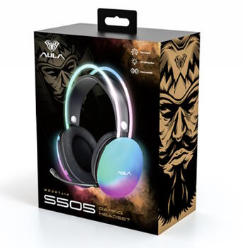 Aula S505 RGB On-Ear Spēļu austiņas USB 2.0 (S505)