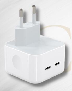 Riff A2569 35W Быстрая Зарядка с Двумя портами USB-C+C (Type-C) для всех Apple устройств (Аналог A2569) Белый (RF-A2569)