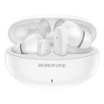 Borofone BW19 TWS 5.3 BT Ātrās sapārošanas Komfortas austiņas White (BW19/WH)