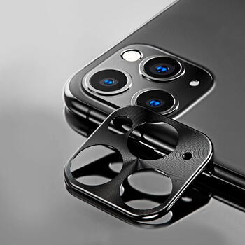 TakeMe Telefona aizmugurējās kameras alumīnija aizsarg-vāciņš priekš Apple iPhone 11 Pro Max Melns (TM-CAMC-IP11PM-BK)
