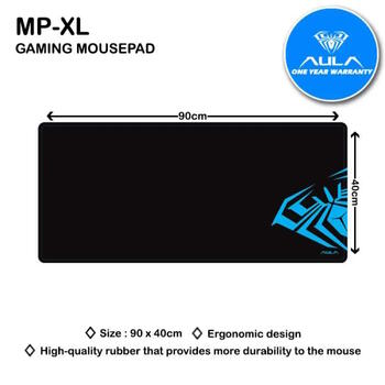 Aula MP-XL Liels Spēļu Peles paliksnis ar zemu ātruma berzes virsmu un gumijotu stabilitātes apakšdaļu (90x40cm) (MP-XL)