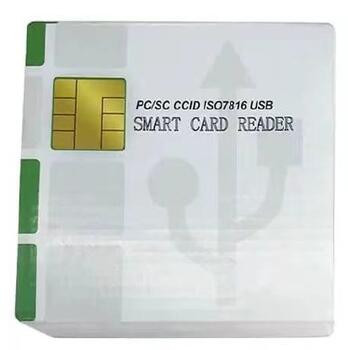 Riff Smart karšu lasītājs PC/SC CCID ISO7816 ar USB 2.0 vadu (+SIM) (RF-CARD-READER)