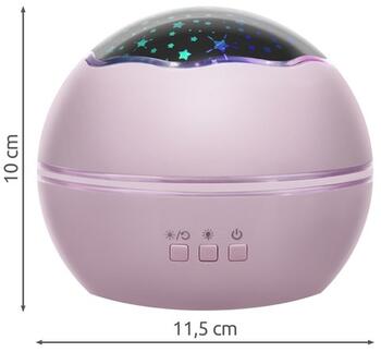 Riff RF1044 2в1 Ночник и Проектор разноцветный (с 2 картинками) Pink (RF1044)