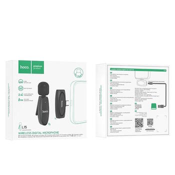 Hoco L15 Wireless Microphone with Type-C connector Black (L15/TYPE-C)