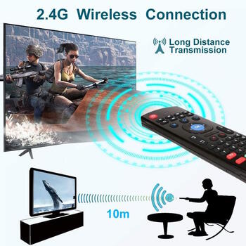 Riff RF-MX3 Air Fly Mouse 2.4G universāla tālvadības pults ar tastatūru (RF-MX3)