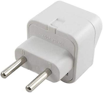 Riff Ligzdas strāvas pāreja USA / UK / CN uz EUR White (RF-USA/UK/EUR/WH)