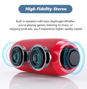 Riff TG117 Universāls bezvadu Bluetooth skaļrunis AUX / Micro SD / USB Zili oranžs (RF-TG117-OR/BL)