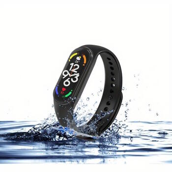 Riff Силиконовый ремешок для Xiaomi Mi Band series 3 / 4 / 5 / 6 / 7 Black (RF-MIB3/7-BK)