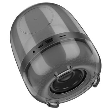 Hoco BS58 10W Беспроводная колонка с ярким цветной подсветкой Black (BS58)