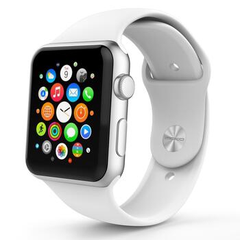 Riff Classic силиконовый ремешок для Apple Watch 42 / 44 / 45 mm Белый (RF-SIL-AW-42/44/45-WH)
