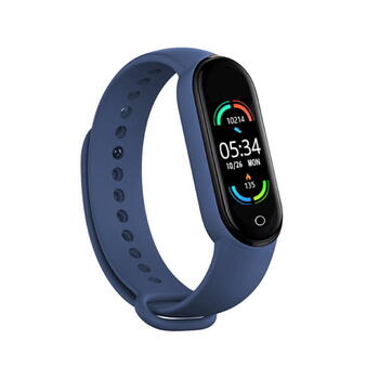 MyTime MT6 Smart Браслет IP67 с измерением пульса и артериального давления / Соц. сети / Монитор сна Blue (MT6-BL)