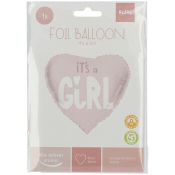 Folat Фолиевый воздушный шар Heart shaped "It's a Girl" 45cm (67956)
