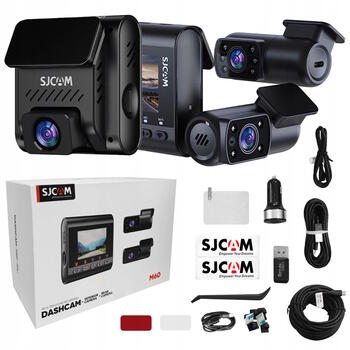 SJCam M60 Видеорегистратор для автомобиля 4K Wi-Fi с GPS + передняя + задняя + салонная камеры (SJ162947)