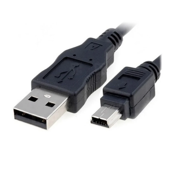 Кабель USB 2.0 A Mini USB B питание + передача данных 5Pin 1.4 метр Чёрный (PS-M-MINIUSB-14)
