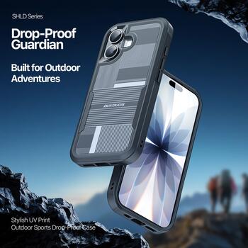 Dux Ducis Shld чехол для iPhone 17 Contour pattern (DU-SHLD-17-BK)