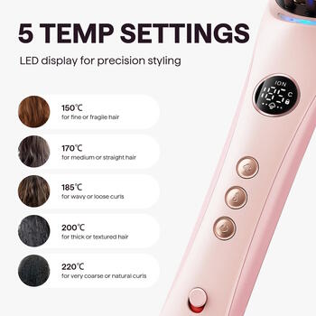 Wavytalk Thermal Brush SteamBrush Pro Gaisa matu veidotājs Pink (Wavytalk-3938)