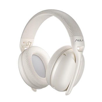 Aula S6 3in1 vieglas un pārnēsājamas austiņas ar Bluetooth / Wireless / vadu Beige (S6/BEI)