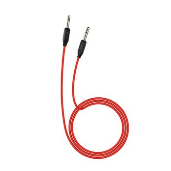 Hoco UPA11 Premium Aux Ligzdas 3.5mm spraudnis uz 3.5mm spraudnis Stereo Audio 1m Kabelis Melns (UPA11BK)