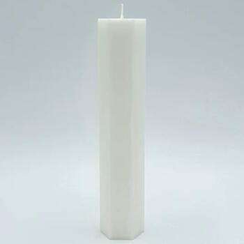 Baltic Candles "Lace Candle" Кристаллический стеариновый цилиндр / время сгорания 38h (50x200mm) White (39079)