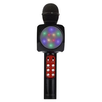 Riff WS-1816 16W karaoke BT mikrofons ar LED 360 Black (WS-1816/BK)