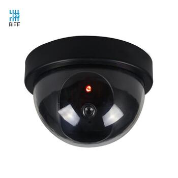 Riff RF-SC1 CCTV Ārtelpu Mājas drošības Kameras mulāža ar mirgojošu brīdinājuma gaismu 2x AA baterejām Melna (RF-SC1)