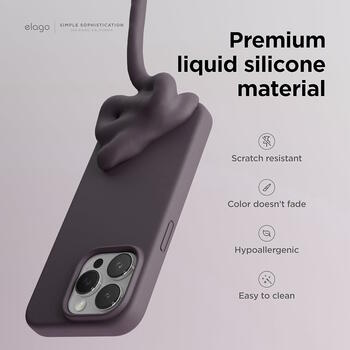 Riff Plāns & Mīksts silikona aizmugures maks ar mīkstu iekšpusi priekš Apple iPhone 15 Plus Violet (RF-TS-IPH15PL-VI)