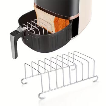 Riff universālais nerūsējošā tērauda režģis gaisa fritierim tosteru pagatavošanai (14,5 x 9,3 cm) (RF-RACK-BREAD)