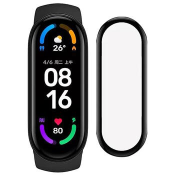 Bestsuit 9H Эластичное стекло-пленка на экран Xiaomi Mi Band 7 прозрачное / Черное (BE-FLSC-MI7)