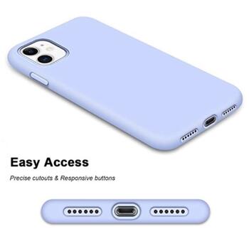 Riff Тонкий & Мягкий силиконовый чехол-крышка с мягкой подкладкой для Apple iPhone 12 Mini Light Blue (RF-SC-IPH-12MI-LIBL)