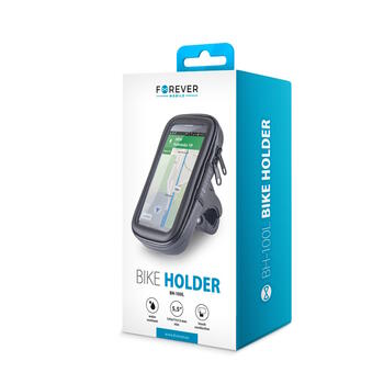 Forever BH-100 L izmēra 5.5'' Telefona ekrāna (14.5x7.7cm) Velo Stiprinājums - Soma ar rāvējslēdzi IPX Ūdensdroša (BH-100L)
