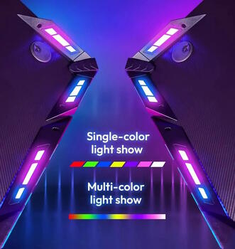 DOWINX RGB Игровой стол для компьютера (122x60X75cm) + Пульт (LS-GD-LED48BK)