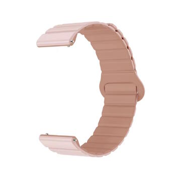 Riff 20мм Универсальный (Samsung, Garmin и т.д.) Магнитный силиконовый ремешок Beige (RF-20mm-LPM-BE)