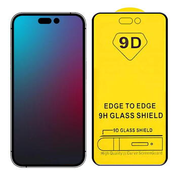 HQ 9D Curved Full Glue Защитное стекло для Apple iPhone 17e / iPhone 16e / iPhone 13 / iPhone 13 Pro / iPhone 14 Black (HQ-9D-IP14PR)