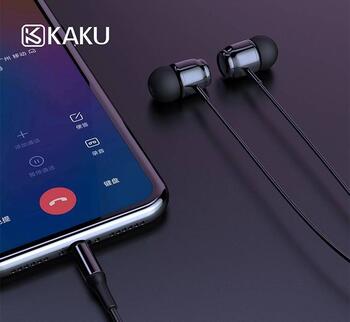 iKAKU KSC-381 Универсальные легкие наушники-вкладыши HiFi 3,5 мм с микрофоном 1,2 м Белый (KSC-381-WH)