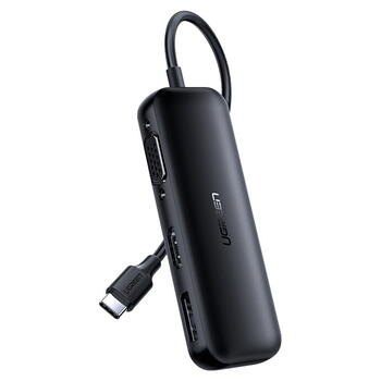Ugreen 60568 Адаптер USB-C (Type-C) to VGA (D-Sub) monitor / DisplayPort V1.2a / HDMI V2.0b 4K 60Hz Black (60568)