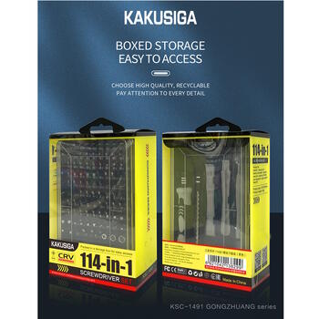 iKaku KSC-1491 114in1 Skrūvgriežu komplekts (KSC-1491)