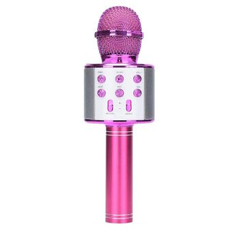 Riff WS-858 Караоке-Микрофон с динамиком AUX и Micro SD Pink (RF-WS-858-PI)