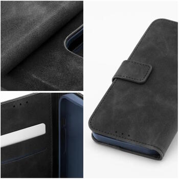 Riff Tender Eco ādas maks grāmatiņa priekš Samsung Galaxy S25 FE S731B Black (RF-TEN-S25FE-BK)