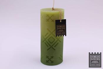 Baltic Candles "Символ Колодца" / время сгорания 45h (60x140mm) Green (39012)