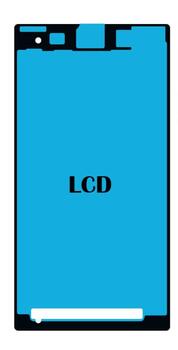 Передняя клейкая наклейка LCD экрана для Sony Xperia Z1 Compact Mini M51w D5503 (PS-M-SON-D5503-ADSTICK-LCD)