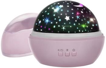 Riff RF1044 2в1 Ночник и Проектор разноцветный (с 2 картинками) Pink (RF1044)