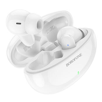 Borofone BW19 TWS 5.3 BT Ātrās sapārošanas Komfortas austiņas White (BW19/WH)