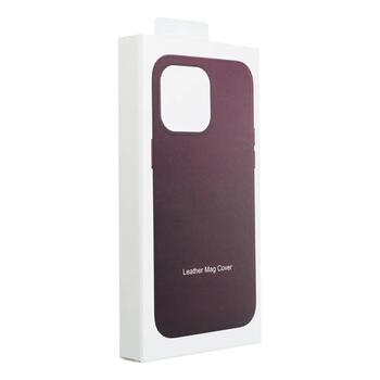 Riff Magsafe чехол из Кожзаменителя с железными кнопками для Apple iPhone 15 Plus Dark violet (RF-LEMAG-IP15PL-DVI)