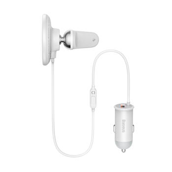 Baseus CW01 wireless авто зарядка с MagSafe 15W держателем на решетку + USB-A 25W (SUCX040102)