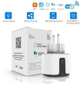 Riff RF-16A Умная розетка 16А с WiFi и кнопкой включения/выключения White (RF-16A)