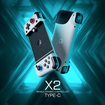 GameSir X2 Type-C 2021 Version Android Контроллер мобильныз игр с фиксатором смартфона 173mm длинной Белый (GAMESIR-X2-TYPE-C)